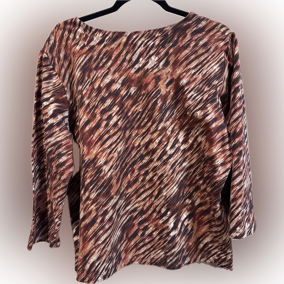 Ruby Rd. Multicolor Textured Blouse - Picture 5 of 5